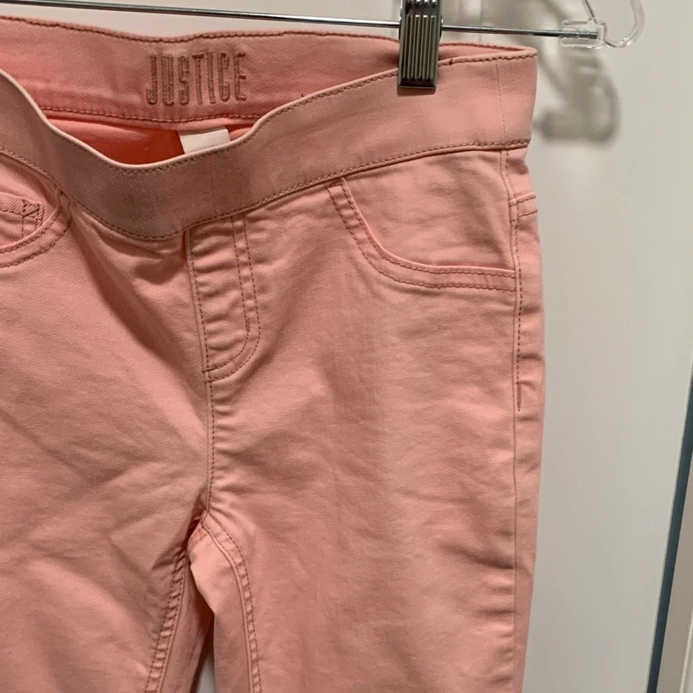 Justice Stylish Elegant Light Pink Girl’s Leggings. Size:10. Brand New.